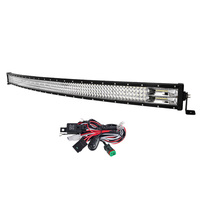 LIGHTFOX 50inch LED Light Bar Curved Combo BeamDriving Offroad 4x4 52"