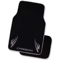 Set of 4 Silver Fashion Series Carbon Blade Universal Set of 4 Floor Mats
