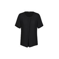 Biz Corporates Sydney Womens Short Sleeve T-Top Black Size 4