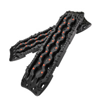 Fieryred Recovery Tracks 15T Board 4WD Vehicle Sand/Snow/Mud 1 Pair Black