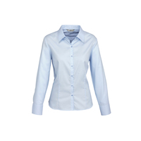 Ladies Luxe Long Sleeve Shirt Blue 6