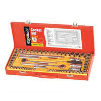 Supatool Socket Set 62 Piece Imperial & Metric 1/4", 3/8" & 1/2" Drive S2063
