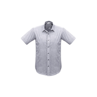 Mens Trend Short Sleeve Shirt Silver XSmall