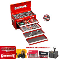 Sidchrome 139 Piece Metric Top Chest Kit SCMT10157