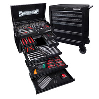 Sidchrome 204 Piece 13 Drawer  Hyper Colour Series Tool Kit (Black) SCMT10160HB