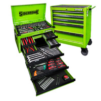 Sidchrome 204 Piece 13 Drawer  Hyper Colour Series Tool Kit (Green) SCMT10160HG