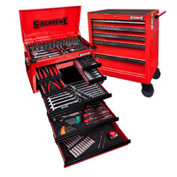 Sidchrome 204 Piece 13 Drawer  Hyper Colour Series Tool Kit (Red) SCMT10160HR