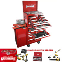 Sidchrome 356 Piece Tool Chest with Roller Cabinet & Side Cabinet - Metric/AF SCMT11402