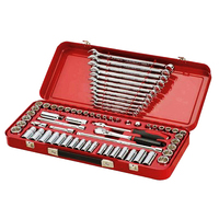Sidchrome 68 Piece 3/8" Socket and Wrench Set SCMT13115
