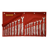 Sidchrome 16 Piece Ring & Open End Spanner Set - Metric/ AF SCMT22105