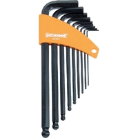 Sidchrome 9 Piece Long Arm Ball Point Hex Key Set - Metric SCMT29530