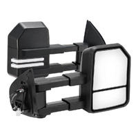 SAN HIMA Pair Extendable Towing Mirrors for Isuzu D-MAX MY2012-MY2019 Black
