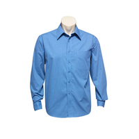 Biz Collection Mens Micro Check Long Sleeve Shirt
