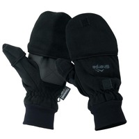 Sherpa Fleece Convertible Mitt/Shooters Glove Black L
