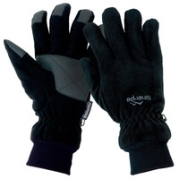 Sherpa Full Fingered Fleece Glove Black L