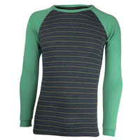 Sherpa Kids' Polypro Long sleeve Sleeve Crew Neck Thermal Top Sea Stripe 2