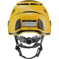 Inceptor Grx Vented Helmet Yellow C/W Reflective Stickers