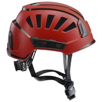 Inceptor Grx Vented Helmet Red C/W Reflective Stickers