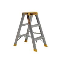 Gorilla Ladders Double sided A-frame ladder 3 Step (0.85m) Pro-Lite Aluminium 150kg Industrial  SM003-PRO
