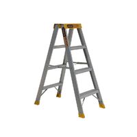 Gorilla Ladders Double sided A-frame ladder 4 Step (1.15m) Pro-Lite Aluminium 150kg Industrial SM004-PRO