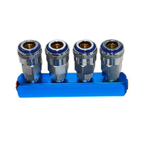 THB Manifold 4 Way Single Action Coupler 20mp Fittting SMM-4