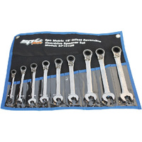 SP Tools 9pc Metric Gear Drive ROE Spanner Set - 15&deg; Offset SP10109