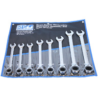 SP Tools 8pc Metric Gear Drive ROE Spanner Set - 15° Offset SP10118