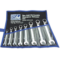 SP Tools 8pc SAE Gear Drive ROE Spanner Set - 15° Offset SP10158