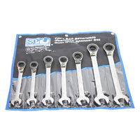 SP Tools 7pc SAE Gear Drive ROE Spanner Set - 15&deg; Offset SP10167