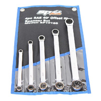 SP Tools 5pc SAE Double Ring Spanner Set - 40° Offset SP10185