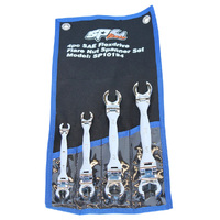 SP Tools 4pc SAE Flare Nut Flex Head Spanner Set SP10194