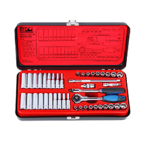 SP Tools 43pc 6pt & 12pt Metric/SAE 1/4" Dr Socket Set SP20101