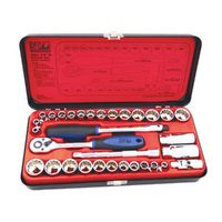 SP Tools 32pc 12pt Metric/SAE 3/8" Dr Socket Set SP20200