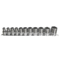 SP Tools 11pc 12pt SAE 1/2" Dr Socket Rail Set SP20331