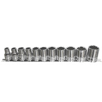 SP Tools 11pc 12pt SAE 1/2" Dr Socket Rail Set SP20331