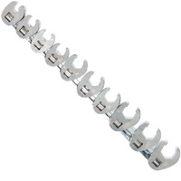 SP Tools 10pc Metric 3/8" Dr Flare Nut Crowfoot Wrench Rail Set SP20574