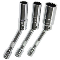 SP Tools 3pc 3/8" Dr Magnetic Spark Plug Spline Socket Set SP22499