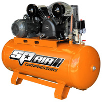 SP Tools 5.5hp 3 Phase Air Compressor - Triple Cast Iron Stationary SP25