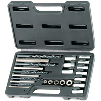 SP Tools 25pc Screw Extractor Set - Drill Bit & Guide SP31320