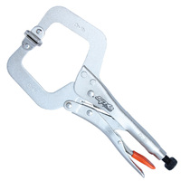 SP Tools 275mm (11") C-Clamp Locking Pliers - Swivel Pad SP32656