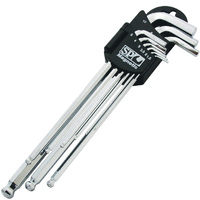 SP Tools 9pc Metric Magnetic Ball Drive Hex Key Set - Chrome SP34511