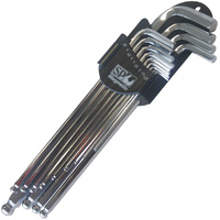 SP Tools 13pc Metric Magnetic Ball Drive Hex Key Set - Chrome SP34521