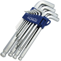 SP Tools 13pc SAE Jumbo Magnetic Ball Drive Hex Key Set - Chrome SP34527