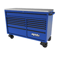 SP Tools 59" USA Sumo Series Wide Roller Cabinet - Blue/Black SP44725BL