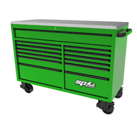 SP Tools 59" USA Sumo Series Wide Roller Cabinet - Green/Black SP44725G