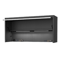 SP Tools 73" USA Sumo Series Wide Power Top Hutch - Black/Chrome SP44830