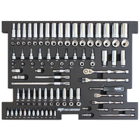 SP Tools 106pc Foam Tray - Tech Series Metric - Sockets & Accessories Included SP50007