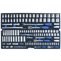 SP Tools 122pc Foam Tray - Metric/SAE - Sockets & Accessories Included SP50008