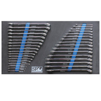 SP Tools 34pc Foam Tray - Metric/SAE - Spanners Included SP50018