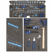 SP Tools 133pc Foam Tray Tool Kit - Metric/SAE - (no tool box) SP50027